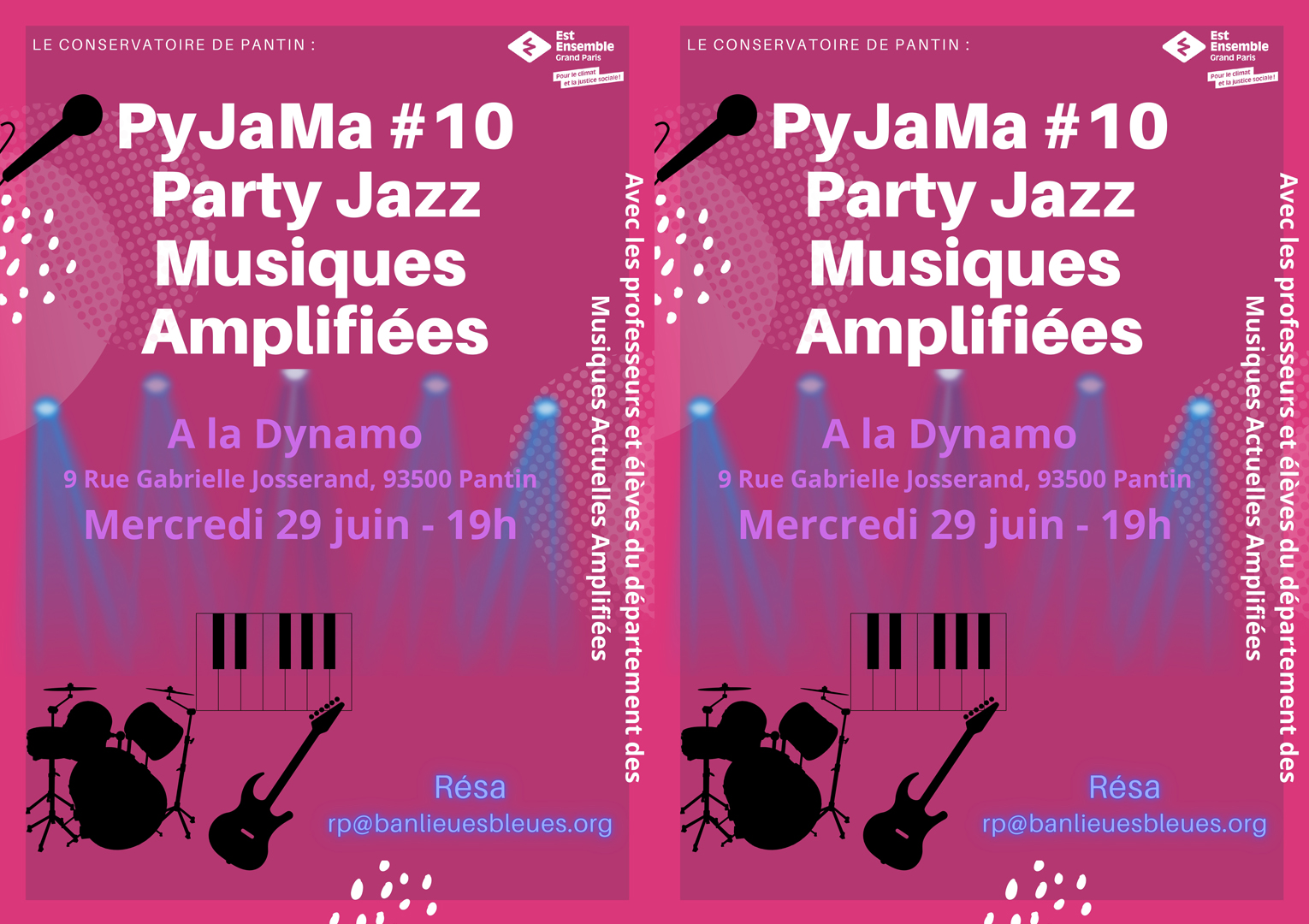 PYJAMA #10 PARTY JAZZ MUSIQUES AMPLIFIEES